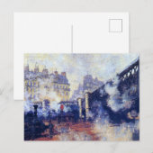 De Pont de l'Europe van Monet, Briefkaart (Voorkant / Achterkant)