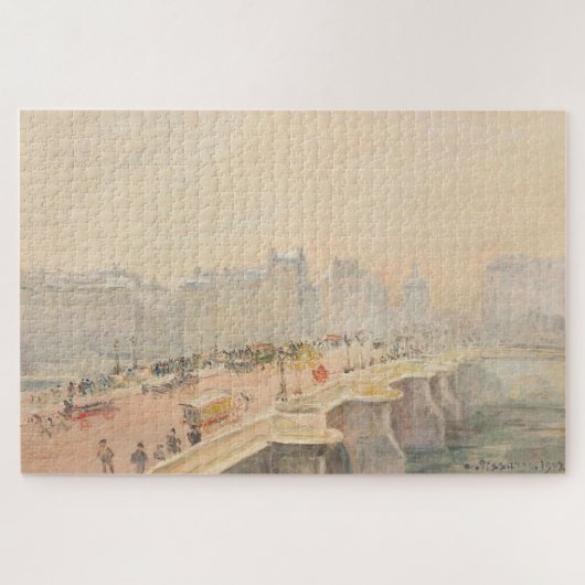 De Pont-Neuf, Effect van sneeuw en mist door Pissa Legpuzzel (Horizontaal)