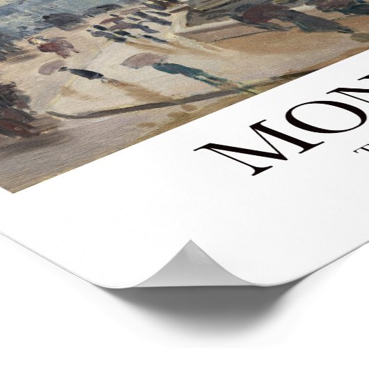 De Pont Neuf van Claude Monet Poster (Hoek)