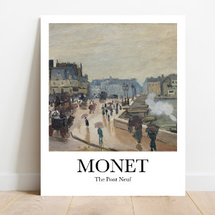 De Pont Neuf van Claude Monet Poster