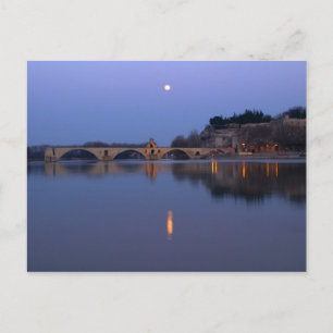 De Pont St. Benezet-brug in Avignon aan de Briefkaart