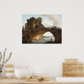 De Ponte Salario - Hubert Robert Fine Art Poster (Keuken)