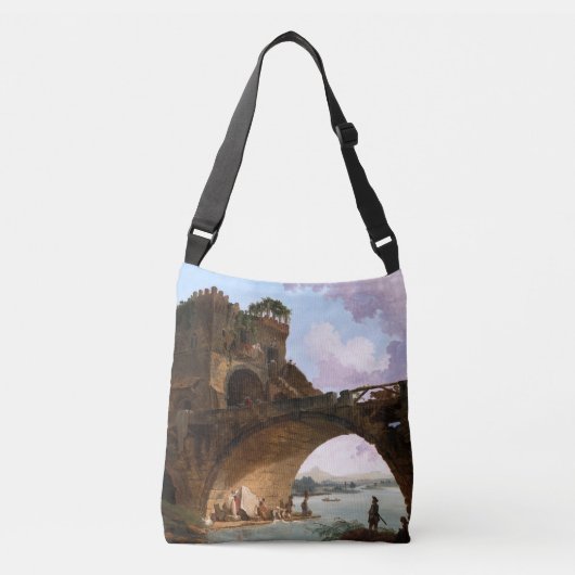 De Ponte Salario van Hubert Robert Crossbody Tas (Voorkant)