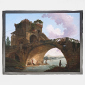 De Ponte Salario van Hubert Robert Fleece Deken (Voorkant (Horizontaal))
