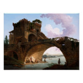 De Ponte Salario van Hubert Robert Perfect Poster (Voorkant)
