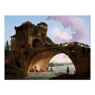 De Ponte Salario van Hubert Robert Perfect Poster
