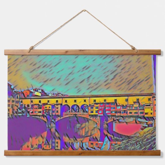 De Ponte Vecchio Hangend Wandkleed (Voorkant)