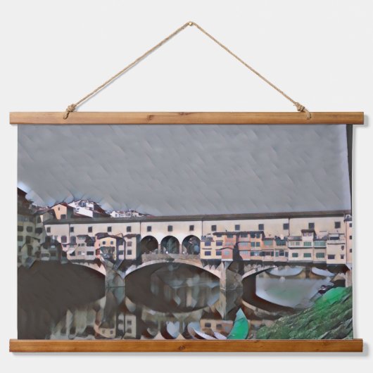 De Ponte Vecchio Hangend Wandkleed (Voorkant)