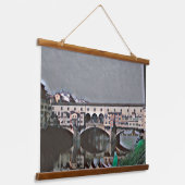 De Ponte Vecchio Hangend Wandkleed (Gebogen)