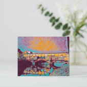 De Ponte Vecchio-kaart Briefkaart (Staand voorkant)