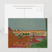 De Ponte Vecchio-kaart Briefkaart (Voorkant / Achterkant)
