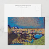 De Ponte Vecchio-kaart Briefkaart (Voorkant / Achterkant)