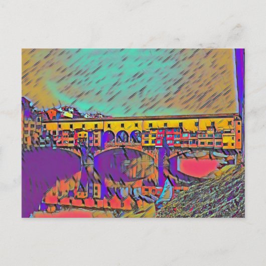 De Ponte Vecchio-kaart Briefkaart (Voorkant)