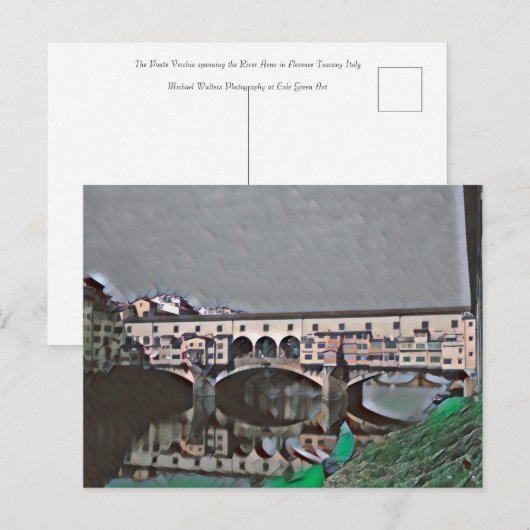 De Ponte Vecchio-kaart Briefkaart (Voorkant / Achterkant)