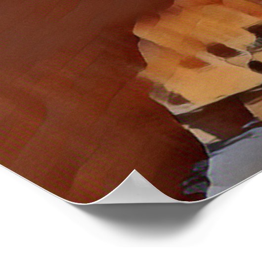 De Ponte Vecchio-kaart Poster (Hoek)