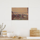 De Ponte Vecchio-kaart Poster (Keuken)