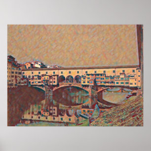 De Ponte Vecchio-kaart Poster
