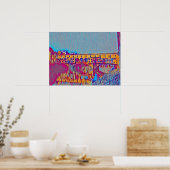 De Ponte Vecchio-kaart Poster (Keuken)