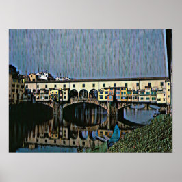De Ponte Vecchio-kaart Poster