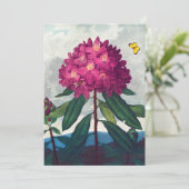 De Pontic Rhododendron, Antiek afdruk Feestdagenkaart (Staand voorkant)