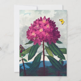 De Pontic Rhododendron, Antiek afdruk Feestdagenkaart