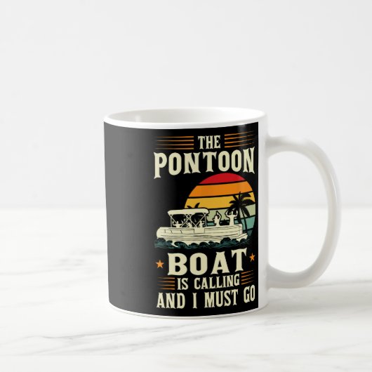 De pontonboot belt en ik moet ponton gaan koffiemok (Rechts)