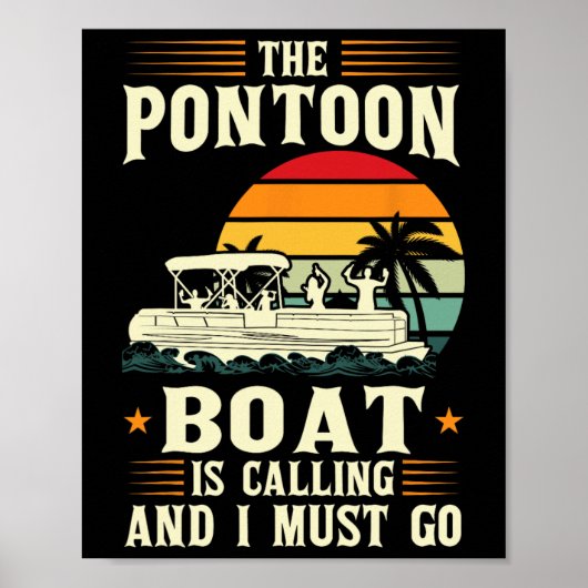 De pontonboot belt en ik moet ponton gaan poster (Voorkant)