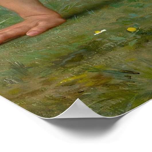 De Pony-Back Ride van William-Adolphe Bouguereau Poster (Hoek)