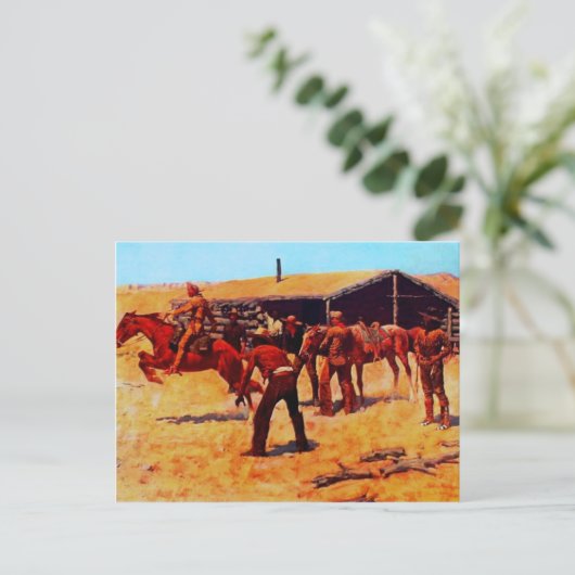 De Pony Express Briefkaart (Staand voorkant)