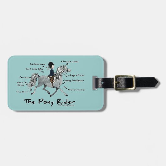 De Pony Rider Bagagelabel (Voorkant horizontaal)