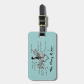 De Pony Rider Bagagelabel (Voorkant verticaal)