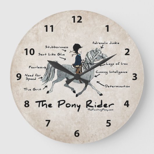 De Pony Rider Grote Klok (Voorkant)