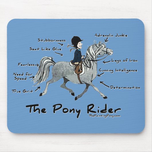 De Pony Rider Muismat (Voorkant)