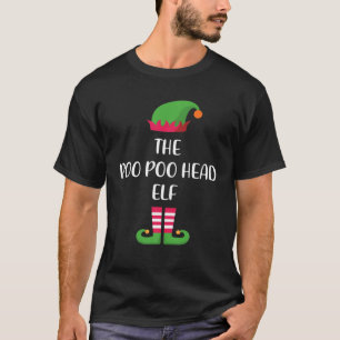 De Poo Poo Head Elf kerstfamilie komt overeen met T-shirt
