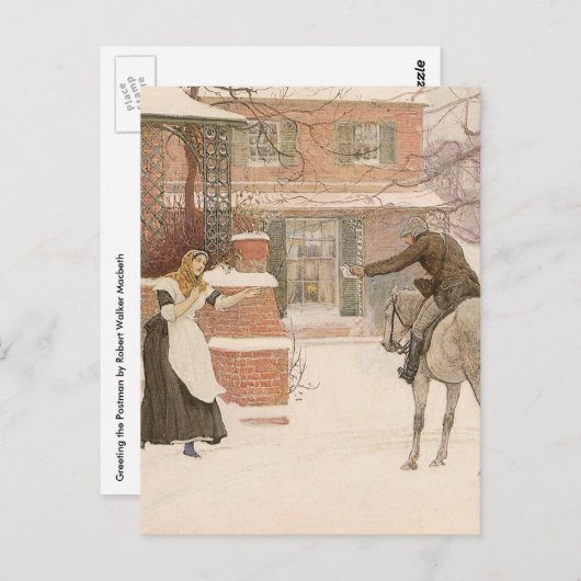 De pooier van Robert Walker Macbeth begroeten Briefkaart (Voorkant / Achterkant)