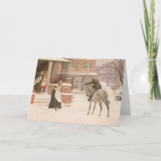 De pooier van Robert Walker Macbeth begroeten Feestdagen Kaart (Voorkant)