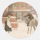 De pooier van Robert Walker Macbeth begroeten Ronde Sticker (Voorkant)