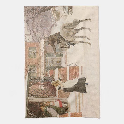 De pooier van Robert Walker Macbeth begroeten Theedoek (Verticaal)