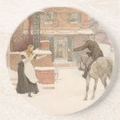 De pooier van Robert Walker Macbeth begroeten Zandsteen Onderzetter (Voorkant)