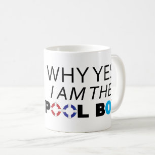 De pool jongen waarom ik grappig ben als zwemmer koffiemok