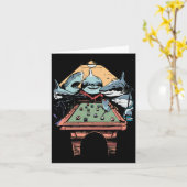 De pool maakt grappig  schilderparodie kaart (Gele Bloem)