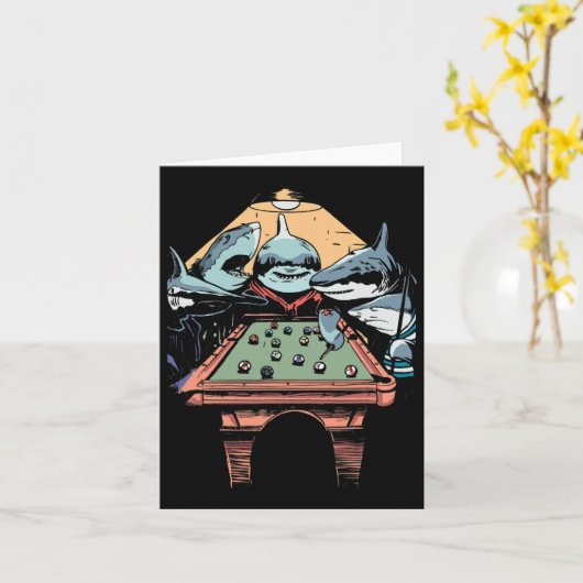 De pool maakt grappig  schilderparodie kaart (Gele Bloem)