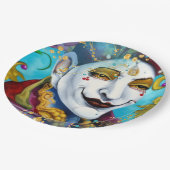 De pool papieren bordje (Gekanteld)