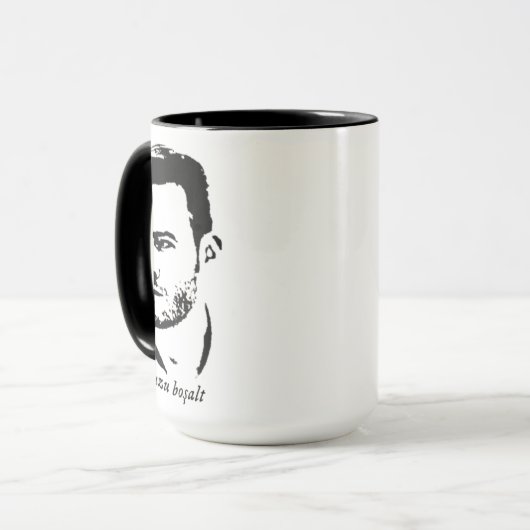 De pool tekenen mok (Voorkant links)