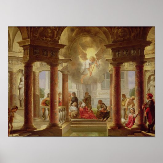 De pool van Bethesda, 1645 Poster (Voorkant)