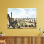 De pool van Bethesda, Jerusalem, café door William Canvas Afdruk (Insitu (Woonkamer))