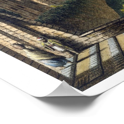 De pool van Bethesda, Jerusalem, café door William Poster (Hoek)