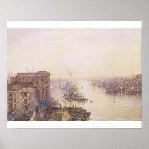 De pool van het Adelaide Hotel, London Bridge Poster