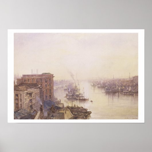 De pool van het Adelaide Hotel, London Bridge Poster (Voorkant)