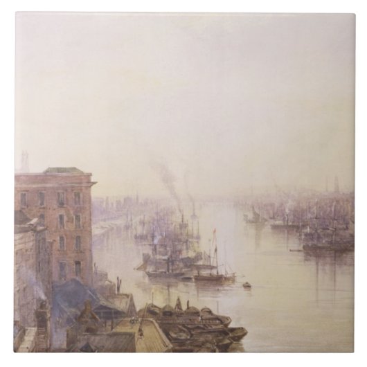 De pool van het Adelaide Hotel, London Bridge Tegeltje (Voorkant)